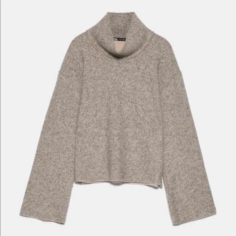 Zara textured weave sweater/sweatshirt size S NTW